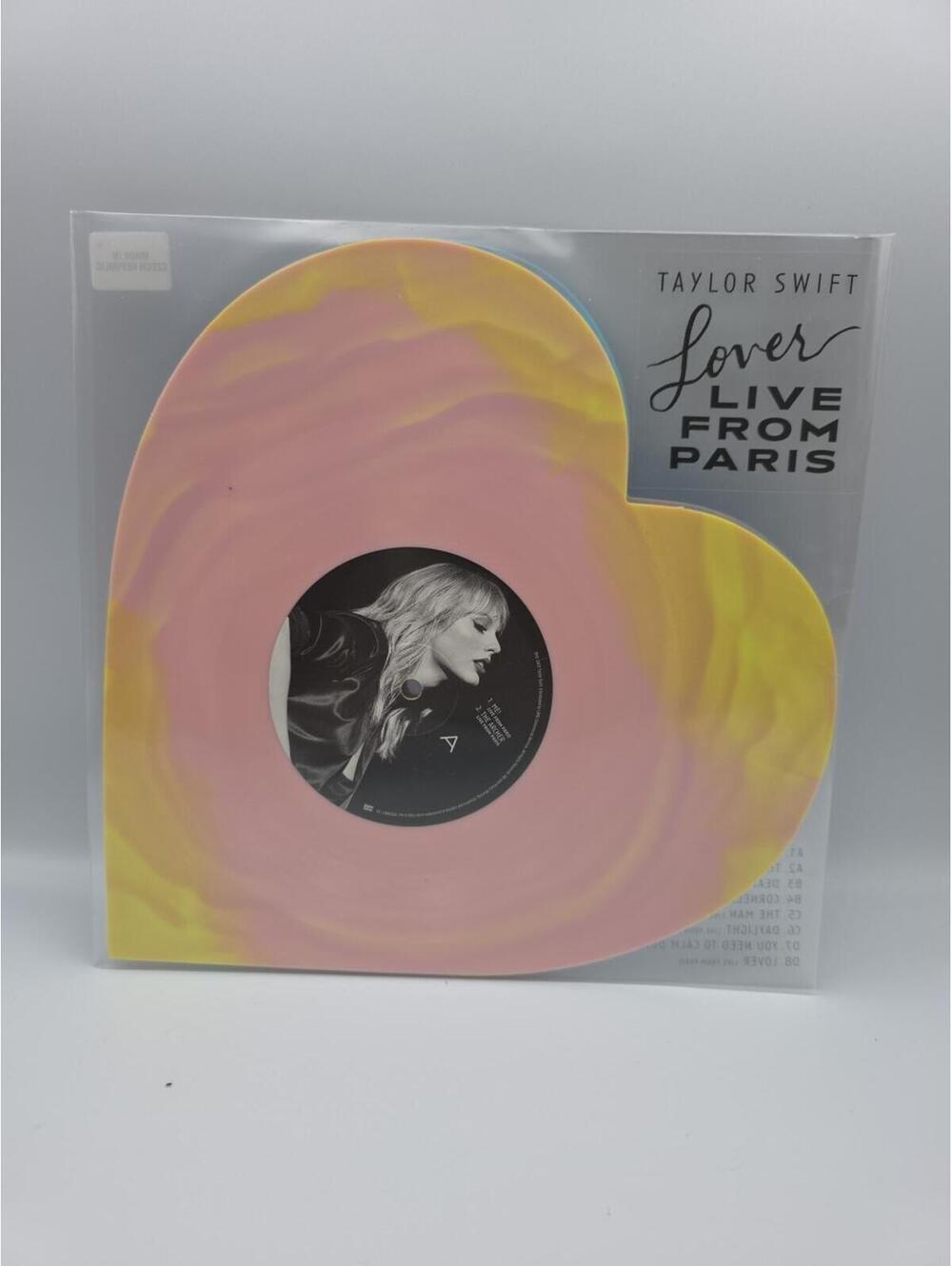 Taylor Swift LOVER (LIVE FROM PARIS) LLFP HEART SHAPED VINYL 2LP [IN HAND] 💗